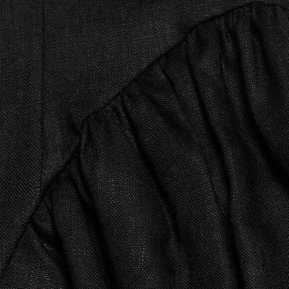 NWT Reformation Oaklyn Linen Dress - Black Size 8 - Picture 8 of 10